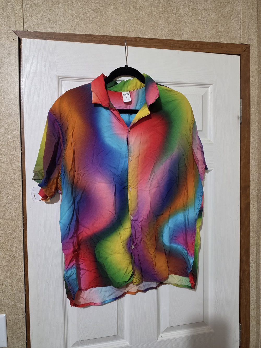 Women's Multicolor Swirl Button-Down Shirt